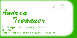 andrea timpauer business card